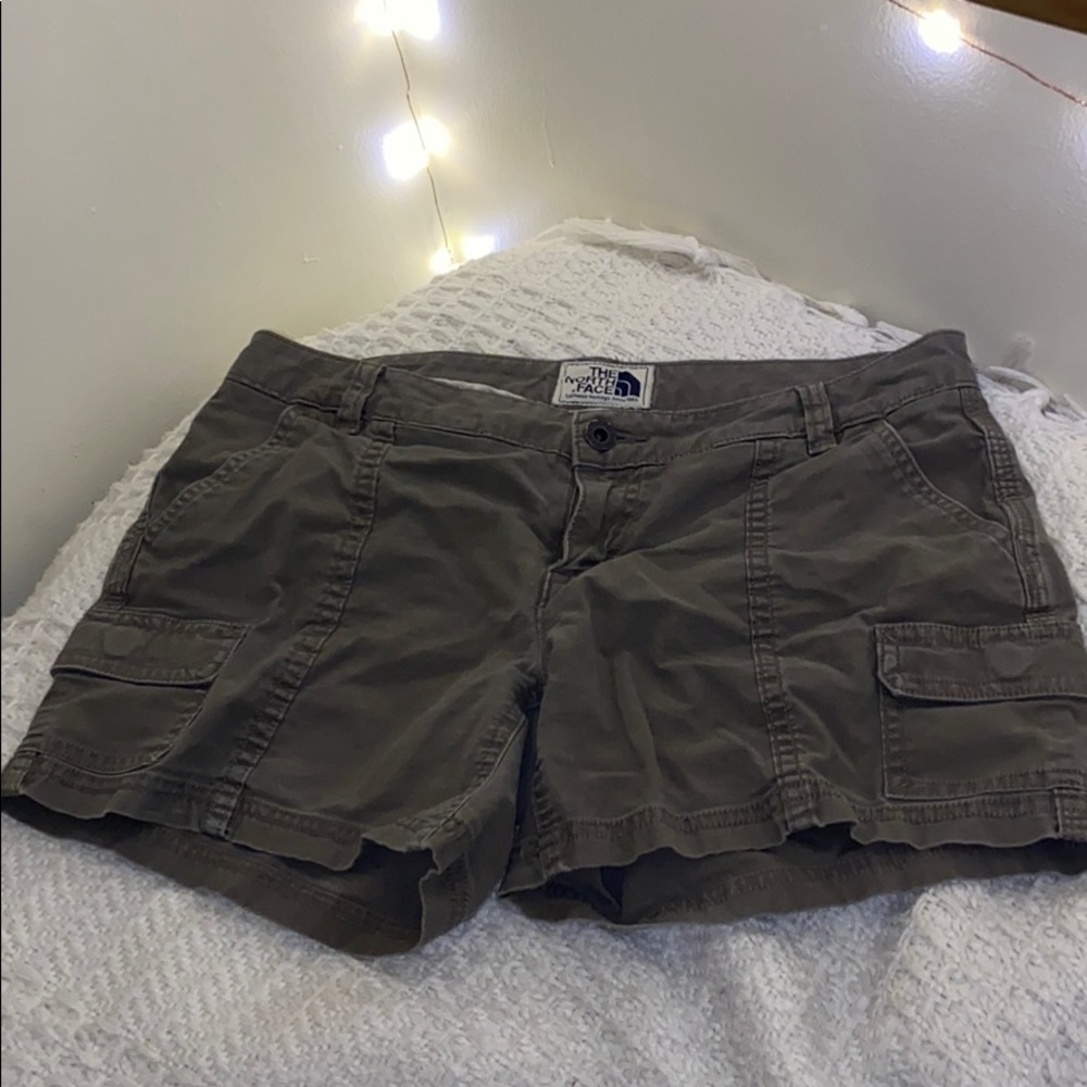 Olive Green North Face Shorts